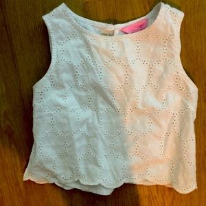 Lilly Pulitzer Eyelet White Top